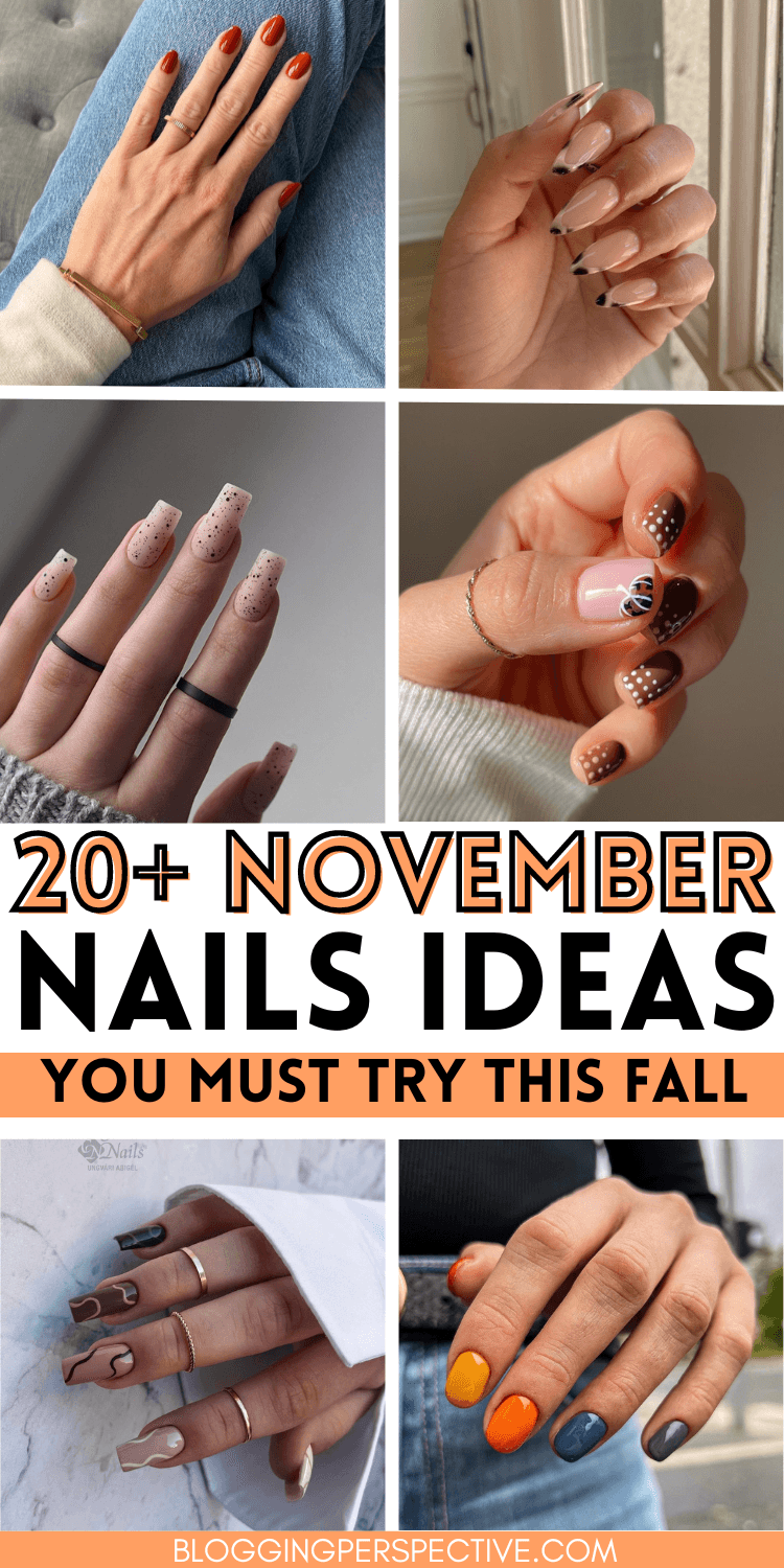 20+ November nails ideas fall