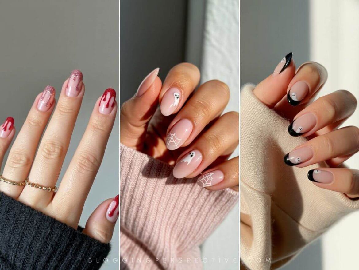 simple halloween nails