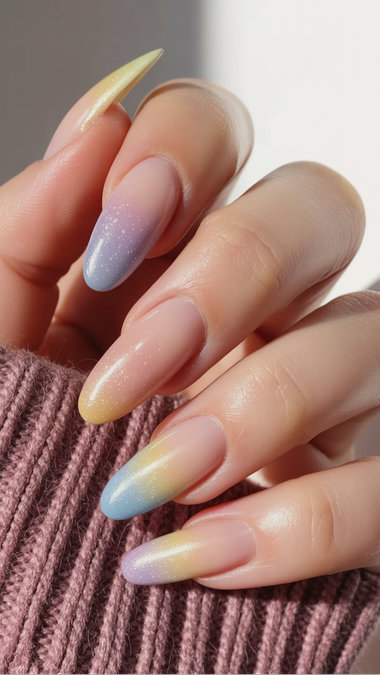 10 pastel ombre rainbow nails_bp