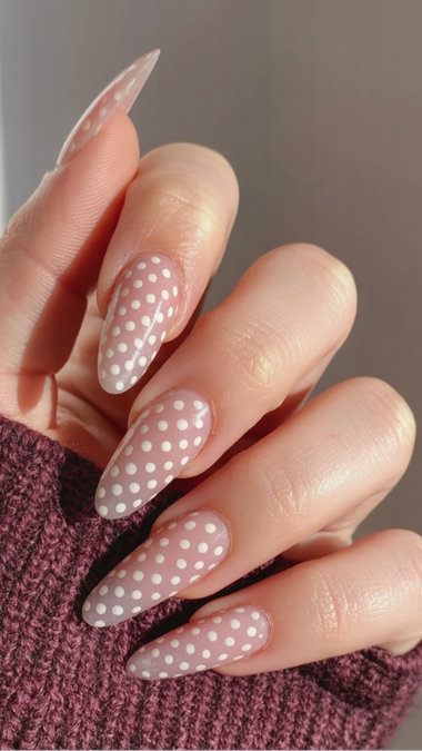 17 white polka dot nails_bp