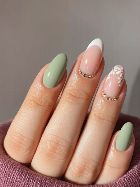 sage green nail ideas 11_bp