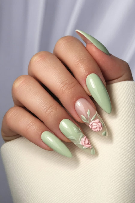 sage green nail ideas 17_bp