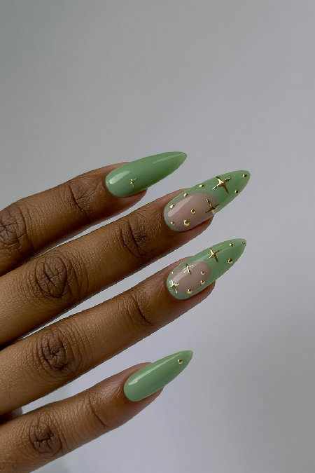 sage green nail ideas 18_bp