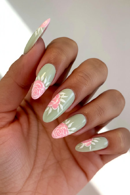 sage green nail ideas 9_bp