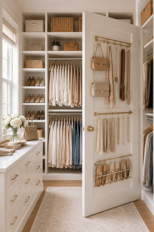 14 Use the back of the closet door_bp