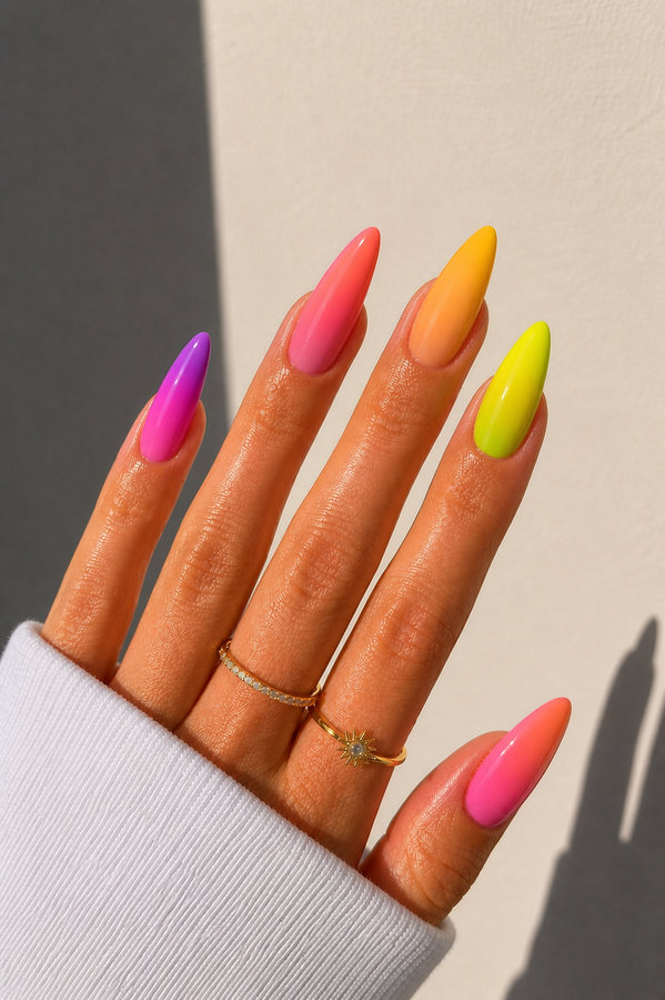 17 long stiletto bright summer colors ombre_bp