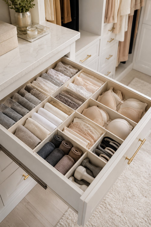 9 Use drawer dividers for small clothing items_bp