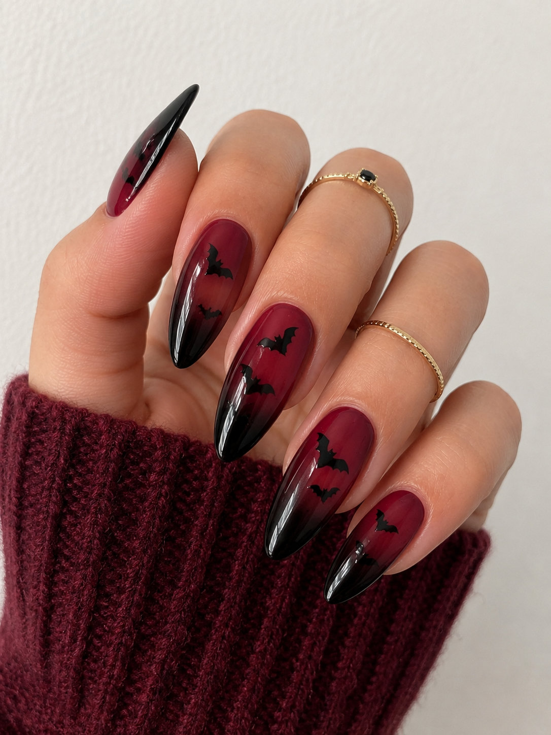 25 Vampire Ombre Bat Nails_bp